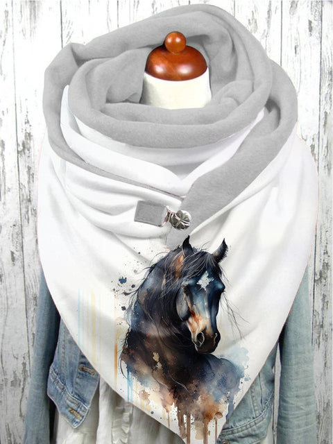 Horse Art Casual Scarf Shawl