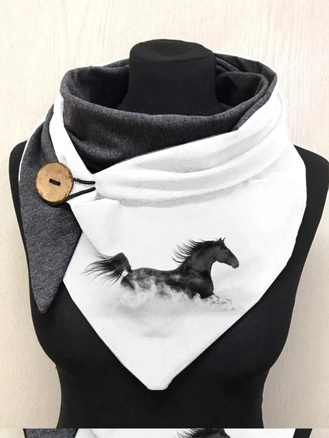 Horse Animal Print Scarf and Shawl