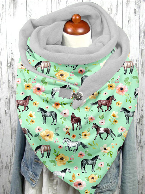 Horse Art Casual Scarf Shawl