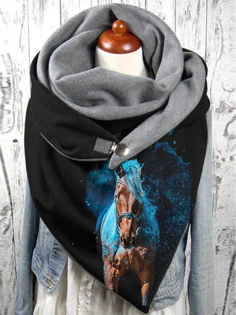 Horse Animal Print Scarf and Shawl