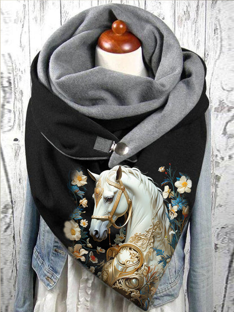 Horse Animal Print Scarf and Shawl