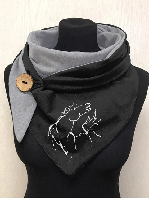 Silhouette Horse Art Casual Scarf Shawl