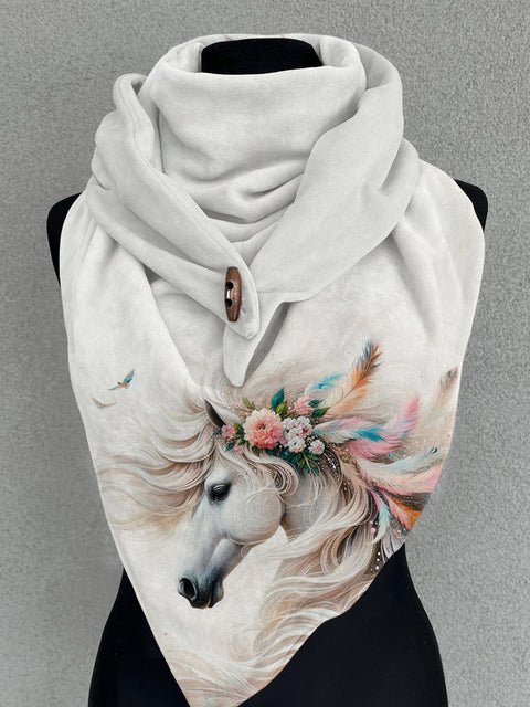 Horse Art Casual Scarf Shawl