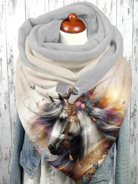 Horse Art Casual Scarf Shawl