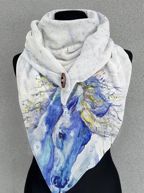 Horse Art Casual Scarf Shawl