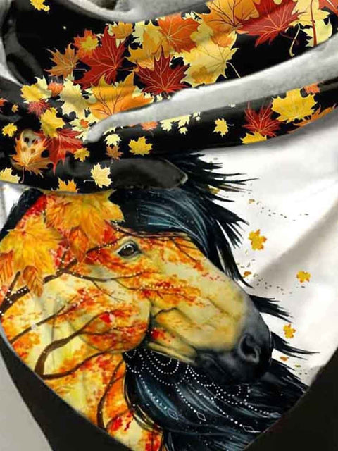 Women's Horse Print Casual Wrap Scarf