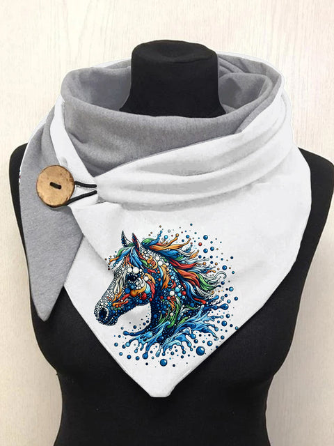 Horse Art Casual Scarf Shawl