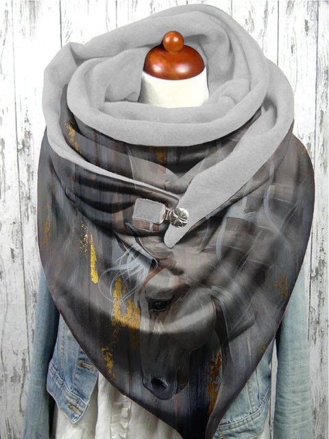Horse Art Casual Scarf Shawl