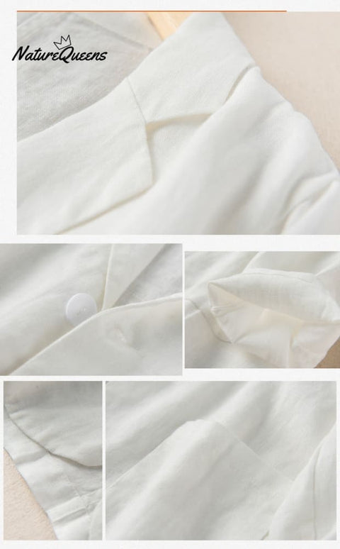 Casual thin cotton linen jacket