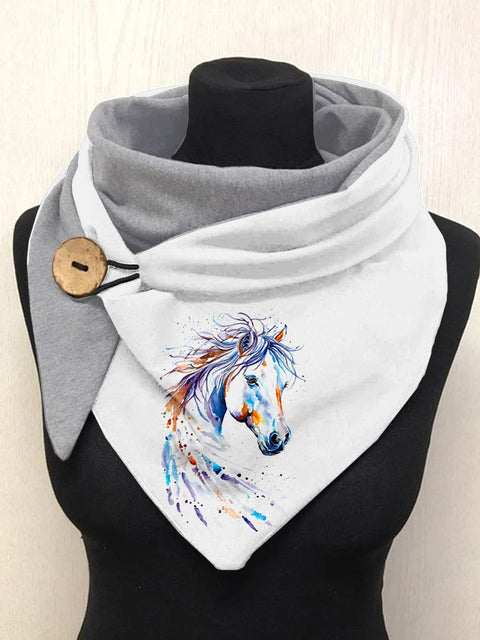Horse Art Casual Scarf Shawl