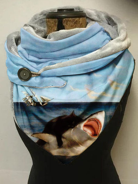Fun Cat Casual Scarf Shawl