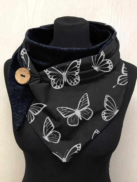 Butterfly print scarf