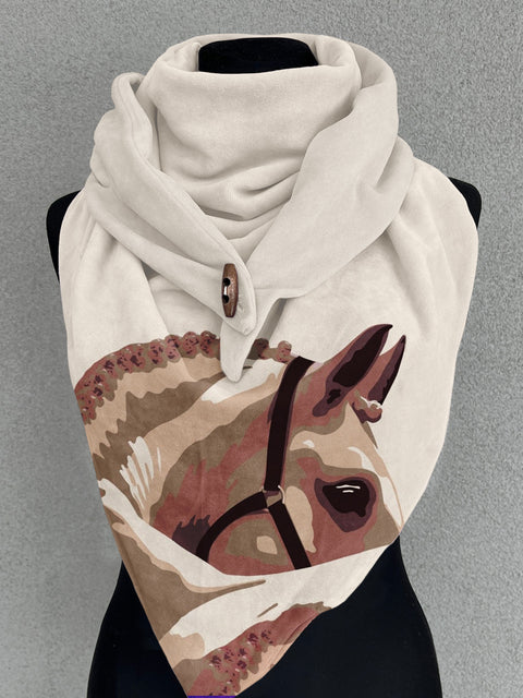 Horse Art Casual Scarf Shawl