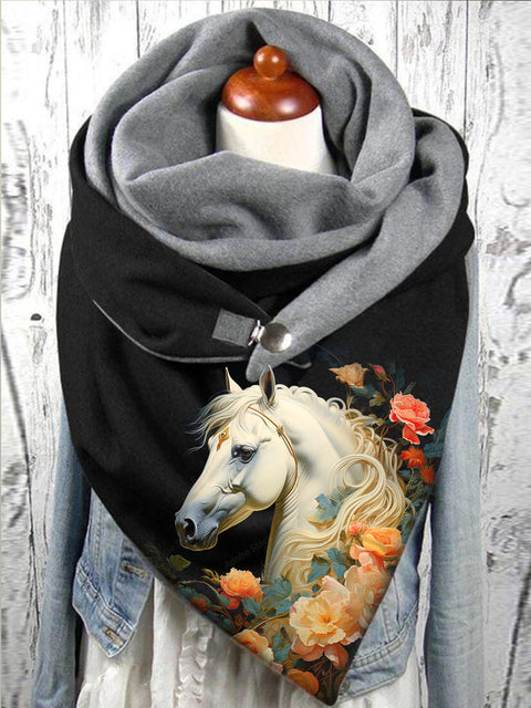 Horse Animal Print Scarf and Shawl