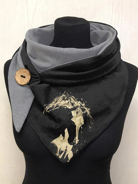 Silhouette Horse Art Casual Scarf Shawl