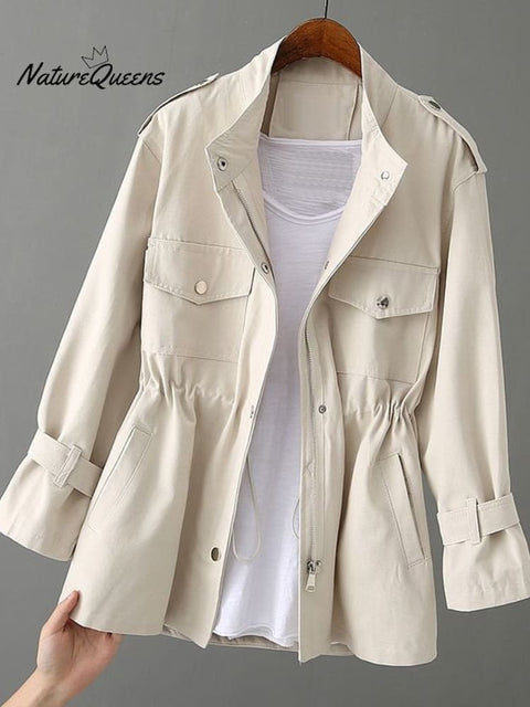 Women's Mid-Length Lightweight Trench Jacket