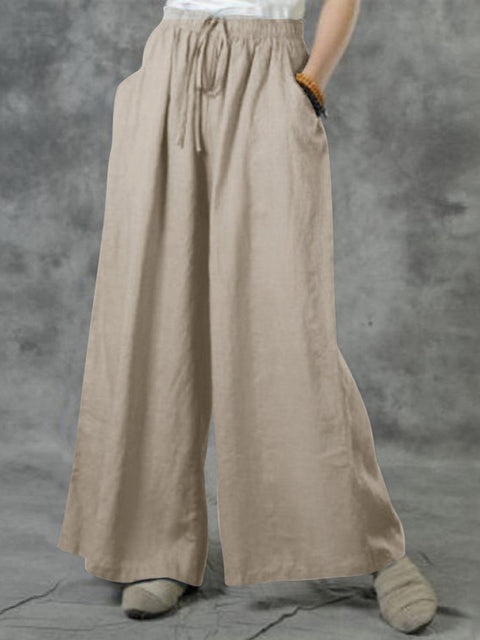 Women's Cotton And Linen Casual Pants