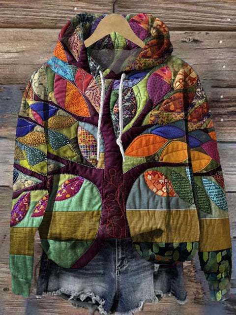 Hippie Christmas  Print Casual Hoodie Sweatshirt