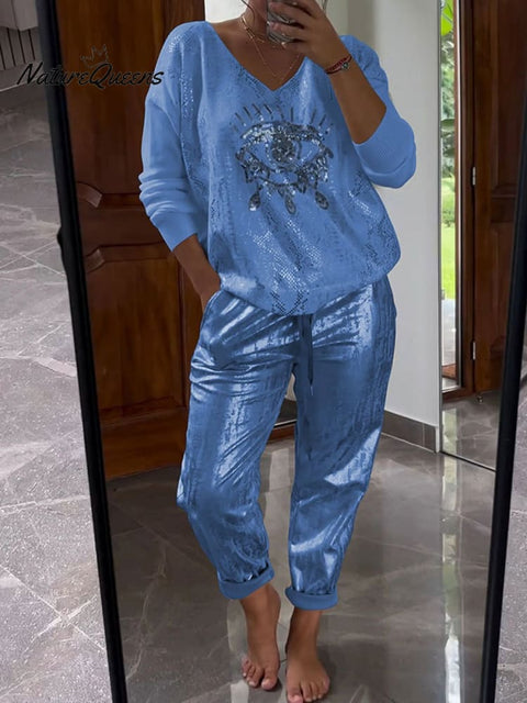 Women's Evil Eye Print Set