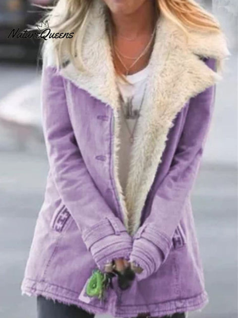 Thickened Fleece Long-sleeved Warm Cotton Jacket