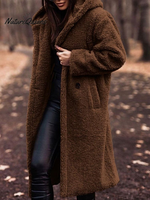 Autumn and Winter Long Long-sleeved Woolen Coat for Women