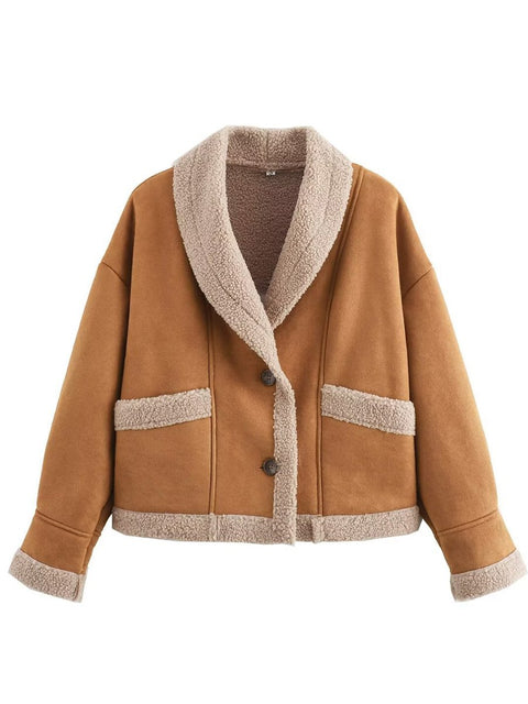 American Retro Woolen Lapel Jacket