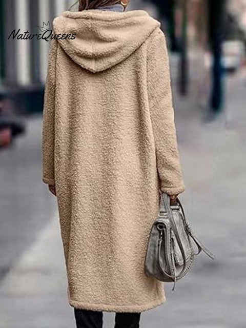 Autumn and Winter Long Long-sleeved Woolen Coat for Women