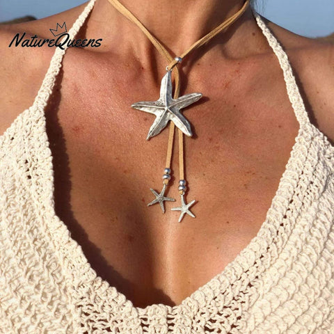 Boho Starfish Symbol Necklace