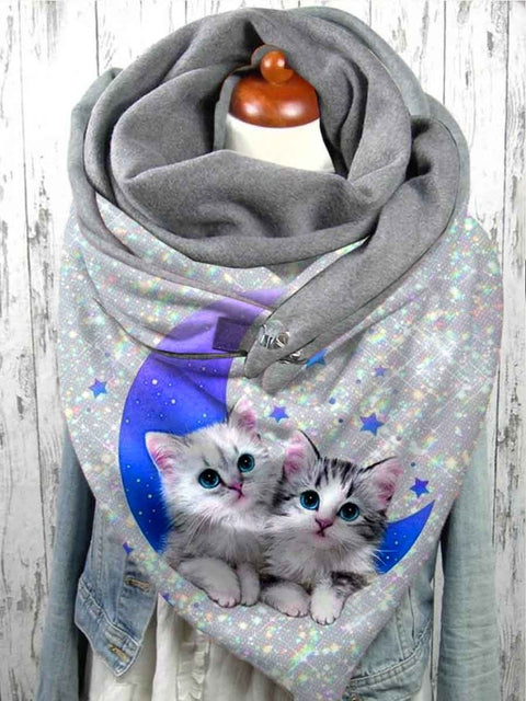 Shiny Cat Adult And Child Scarf