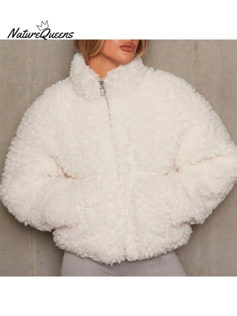 Women's Lambswool Bomber Jacket