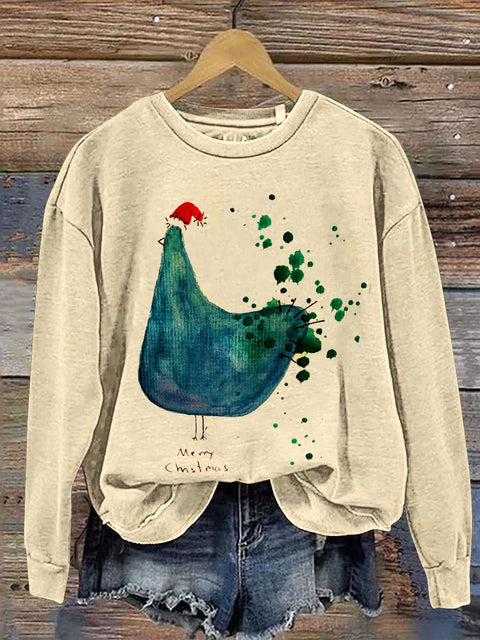 Merry Christmas  Funny  Christmas Print Casual  Sweatshirt