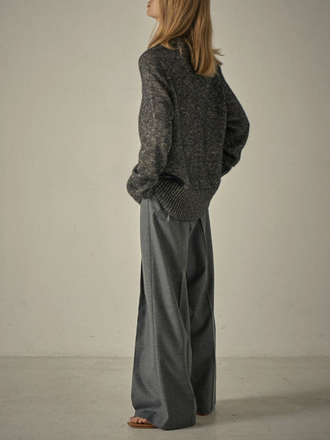 Women's Retro Stylish Large Casual Floor Mopping Suit Pants