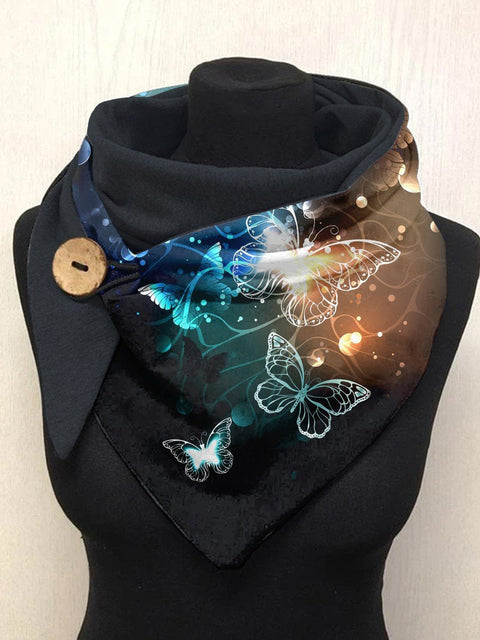 Butterfly Sparkle Art Print Casual Scarf