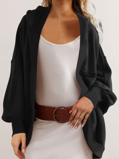 Women's Fall and Winter Hooded Patchwork Jacket