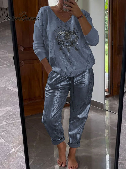 Women's Evil Eye Print Set