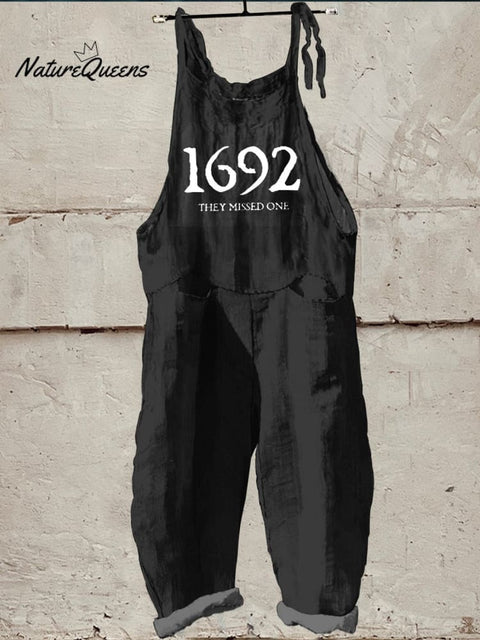 1962 Halloween  Art  Print Casual 100% Cotton Wide Leg Jumpsuit