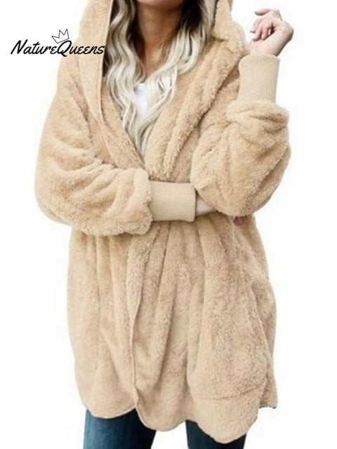 Autumn and Winter Warm Top Medium Long Coat