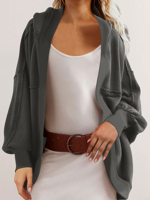 Women's Fall and Winter Hooded Patchwork Jacket