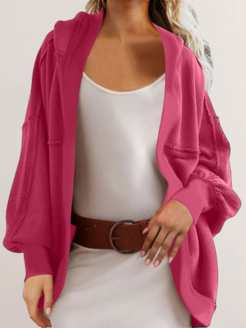 Women's Fall and Winter Hooded Patchwork Jacket