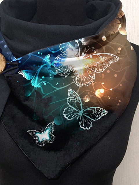 Butterfly Sparkle Art Print Casual Scarf