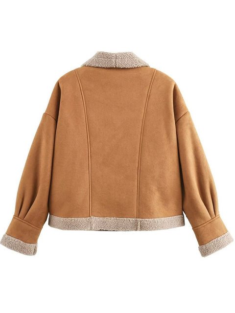 American Retro Woolen Lapel Jacket