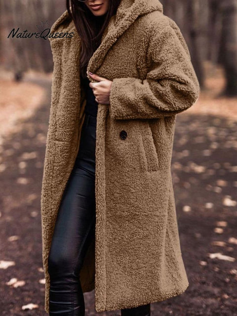 Autumn and Winter Long Long-sleeved Woolen Coat for Women