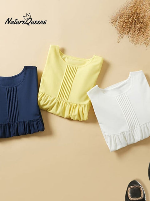 Loose Solid Color All-Match Cotton And Linen Shirt