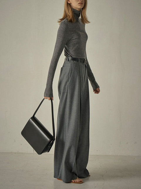 Women's Retro Stylish Large Casual Floor Mopping Suit Pants