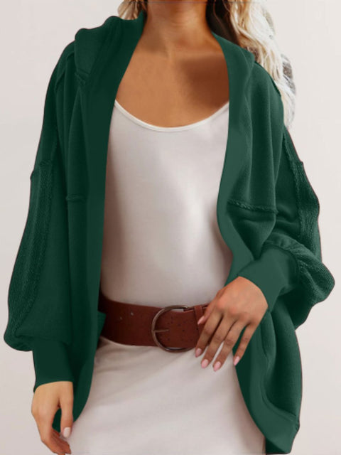 Women's Fall and Winter Hooded Patchwork Jacket