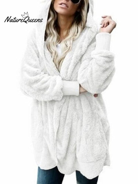 Autumn and Winter Warm Top Medium Long Coat