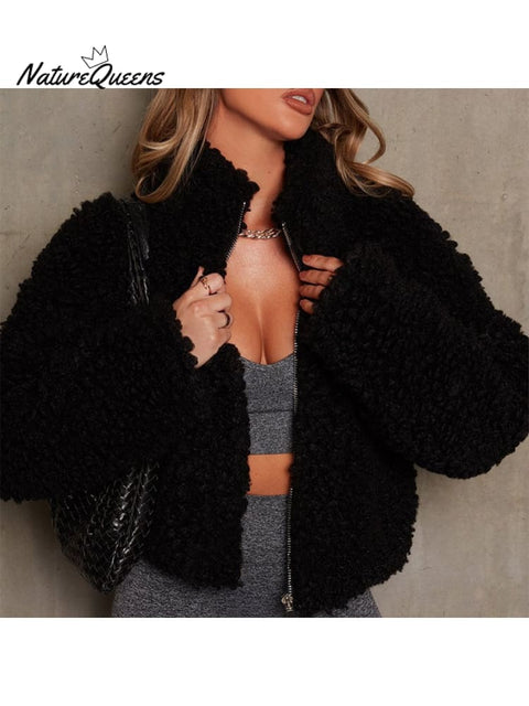 Women's Lambswool Bomber Jacket