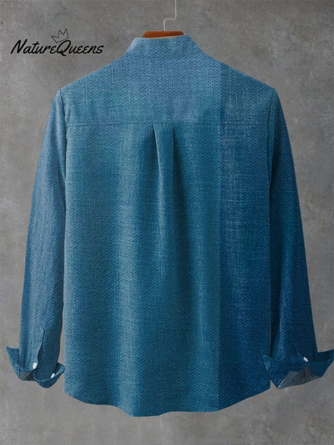 Fun Black Cat Fock That Shat Print 100% Cotton Long Sleeve Shirt