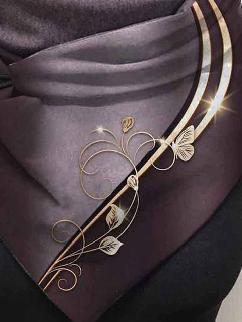 Exquisite Floral Streamer Art Scarf