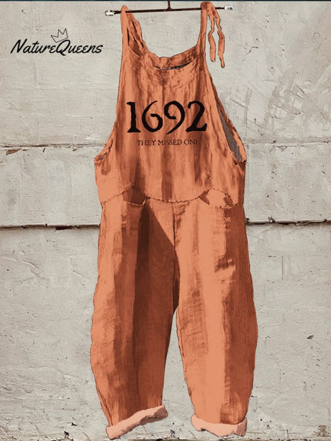 1962 Halloween  Art  Print Casual 100% Cotton Wide Leg Jumpsuit